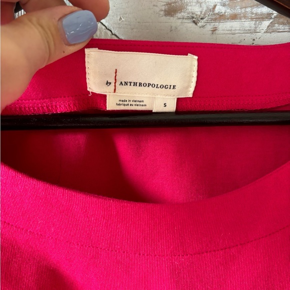 Anthropologie pink balloon sleeve top - Picture 6 of 9